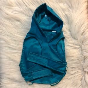 Teal Dog Raincoat